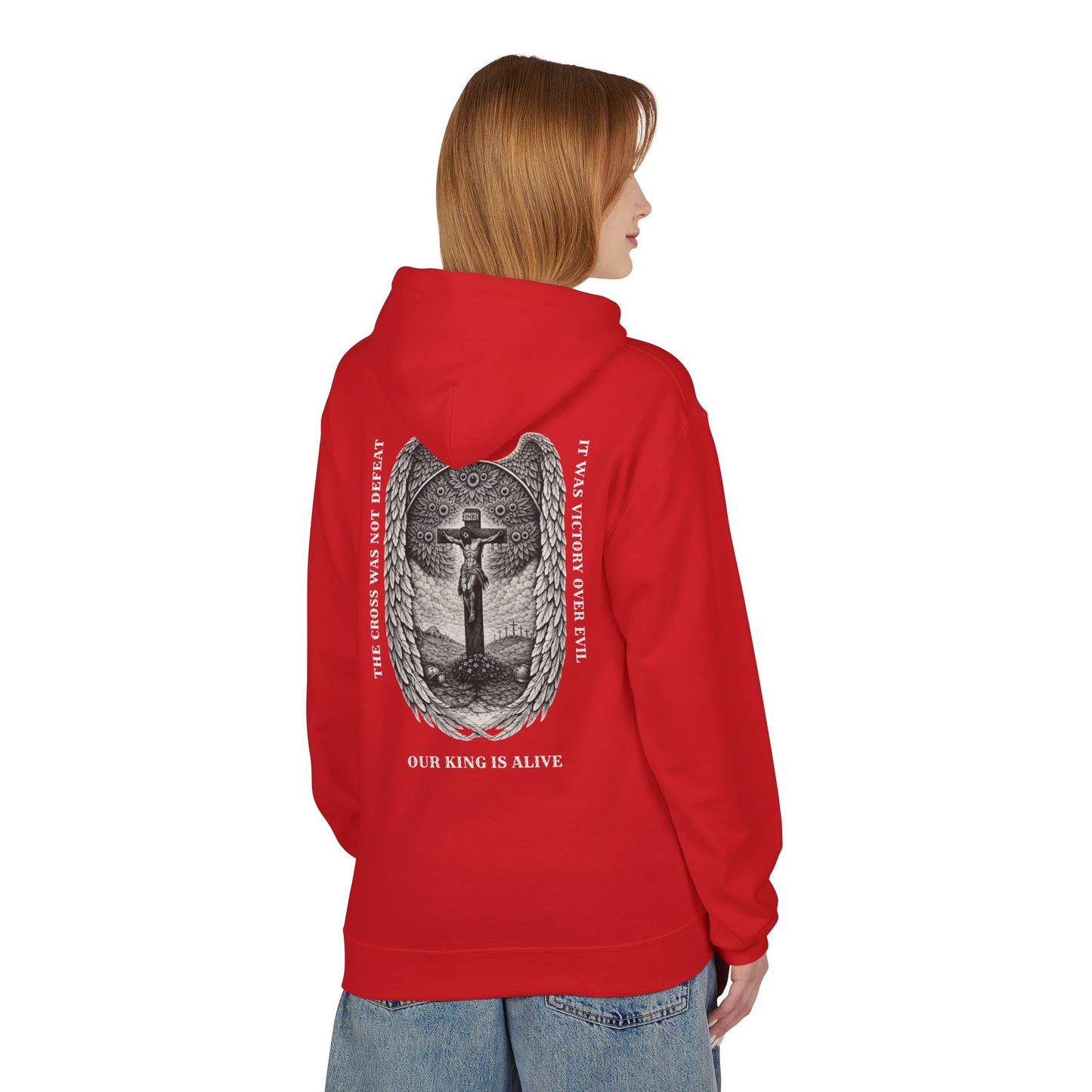 Victory Over Evil Unisex Midweight Softstyle Fleece Hoodie