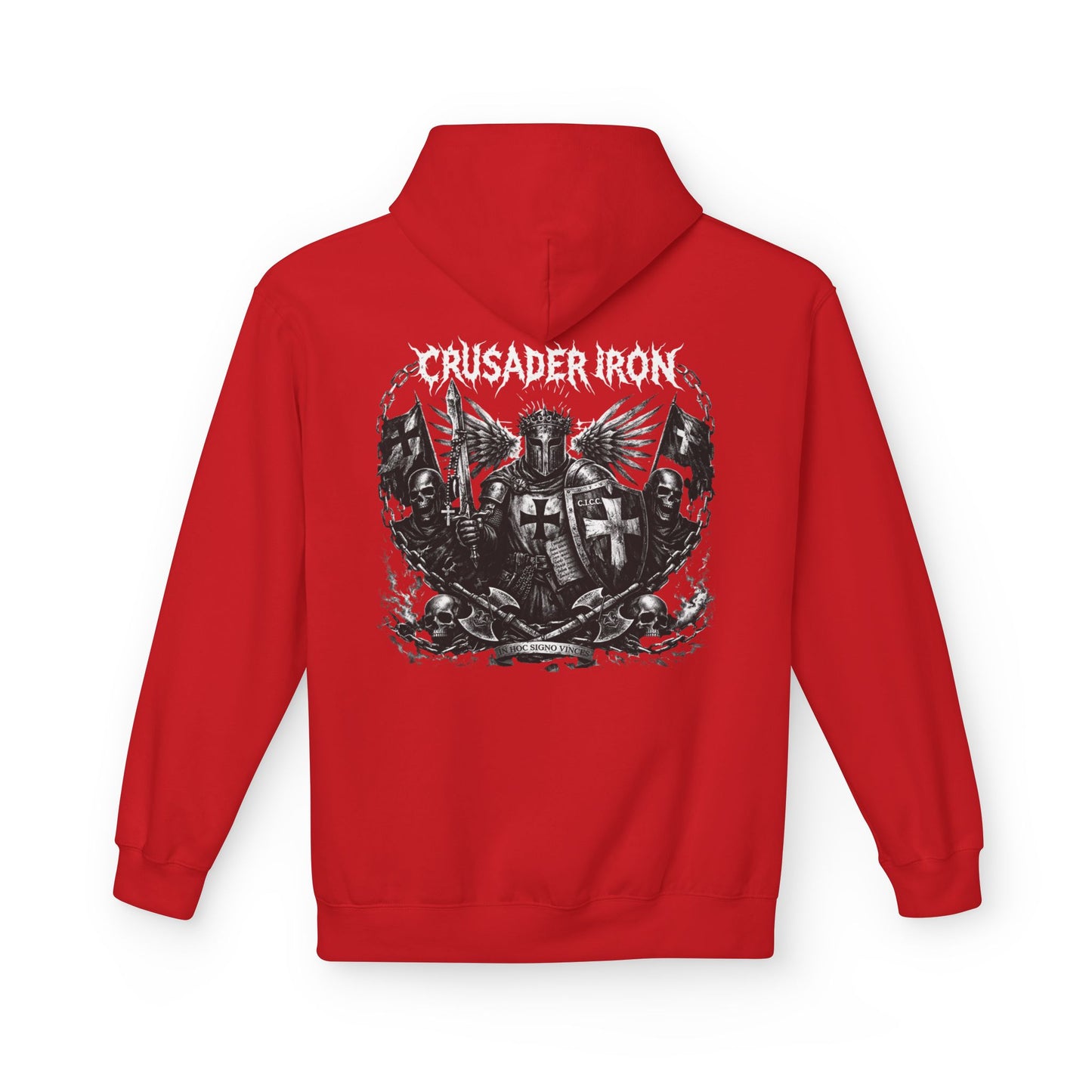 Crusader Iron Metal Cover - Unisex Midweight Softstyle Fleece Hoodie