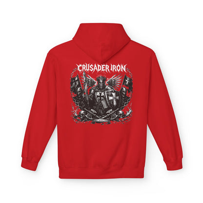 Crusader Iron Metal Cover - Unisex Midweight Softstyle Fleece Hoodie