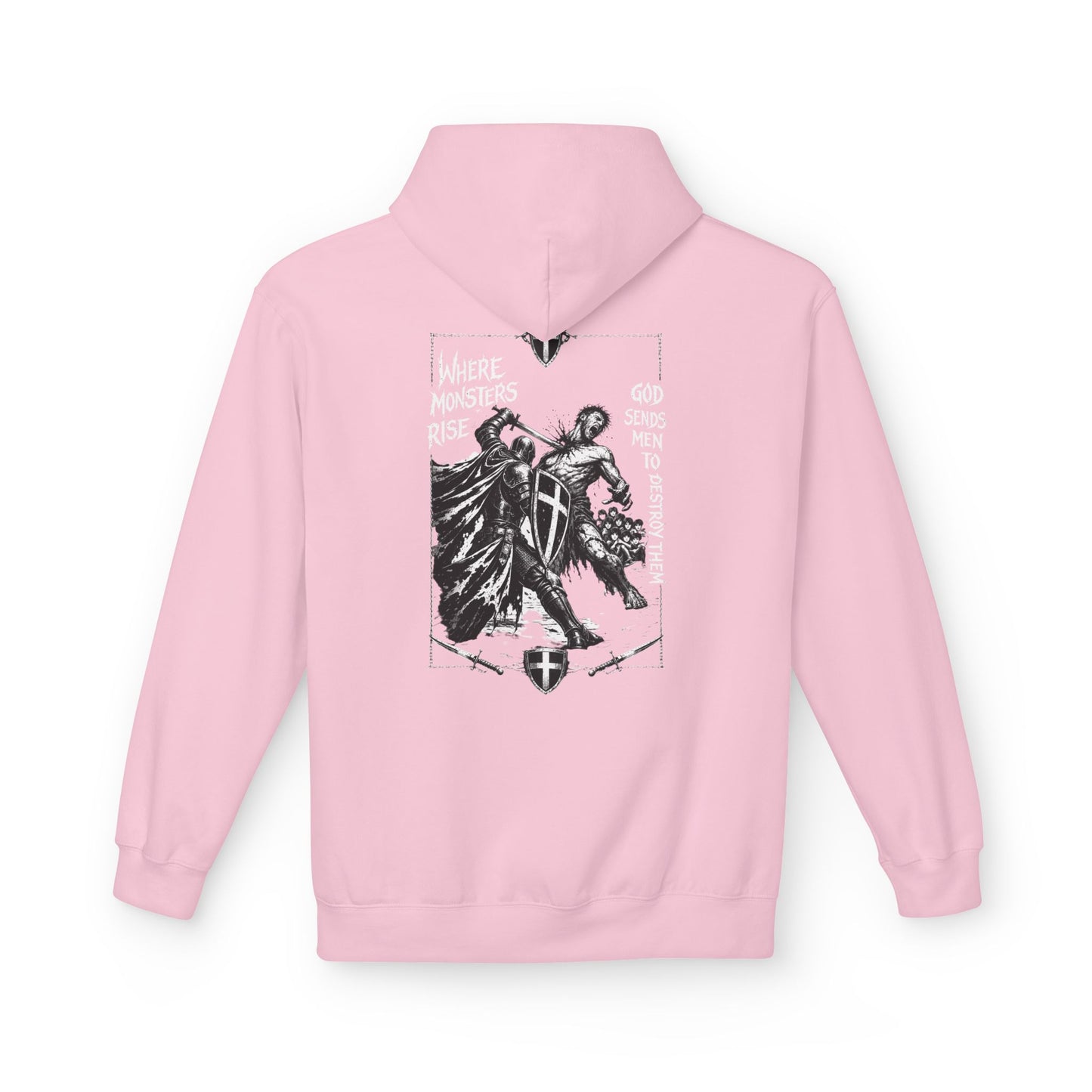 Where monsters rise- Unisex Midweight Softstyle Fleece Hoodie
