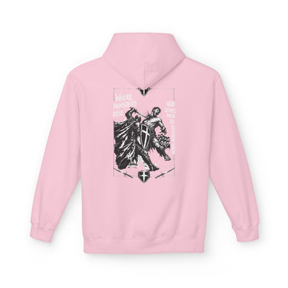 Where monsters rise- Unisex Midweight Softstyle Fleece Hoodie