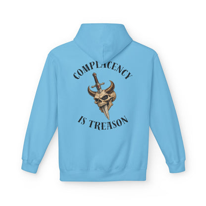 Complacency is treason- Unisex Midweight Softstyle Fleece Hoodie