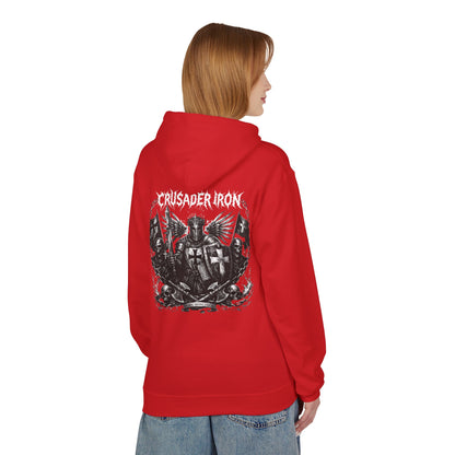 Crusader Iron Metal Cover - Unisex Midweight Softstyle Fleece Hoodie