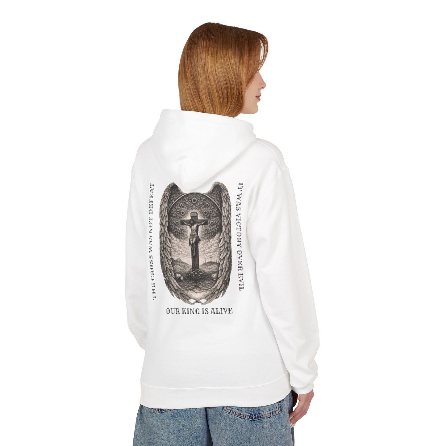 Victory Over Evil Unisex Midweight Softstyle Fleece Hoodie