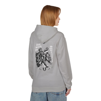 Where monsters rise- Unisex Midweight Softstyle Fleece Hoodie