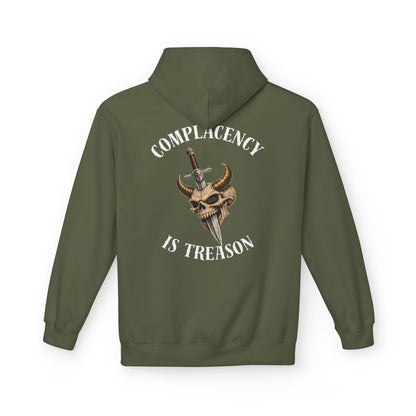Complacency is treason- Unisex Midweight Softstyle Fleece Hoodie
