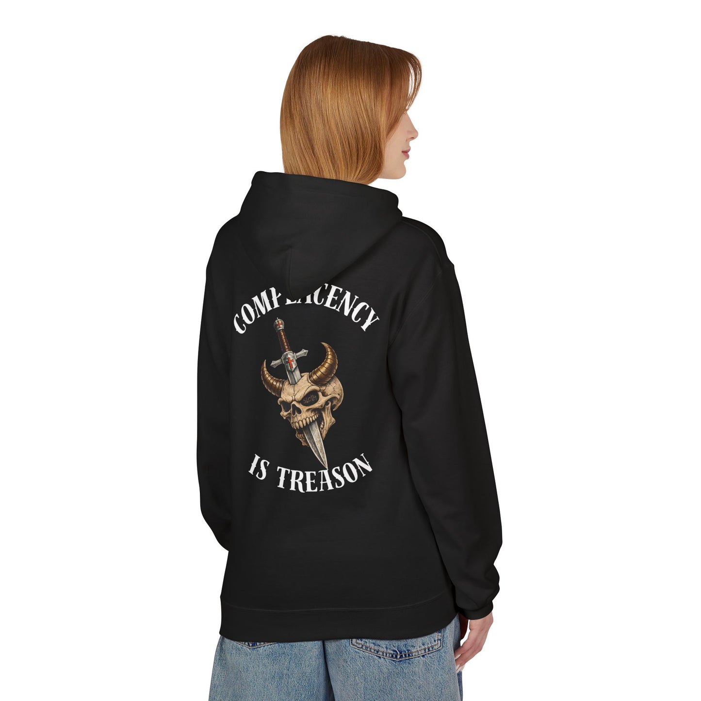 Complacency is treason- Unisex Midweight Softstyle Fleece Hoodie
