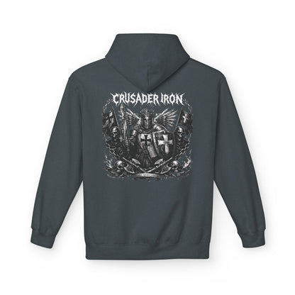 Crusader Iron Metal Cover - Unisex Midweight Softstyle Fleece Hoodie