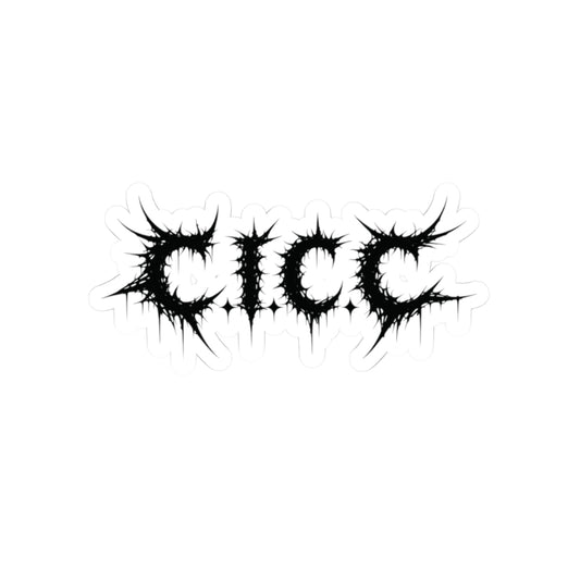 C.I.C.C. Metal Sticker (Black)