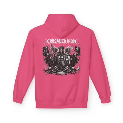 Crusader Iron Metal Cover - Unisex Midweight Softstyle Fleece Hoodie