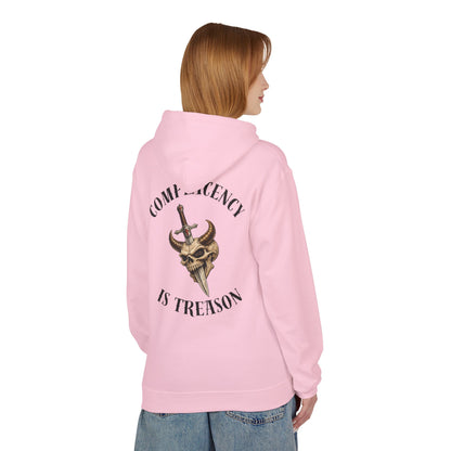Complacency is treason- Unisex Midweight Softstyle Fleece Hoodie