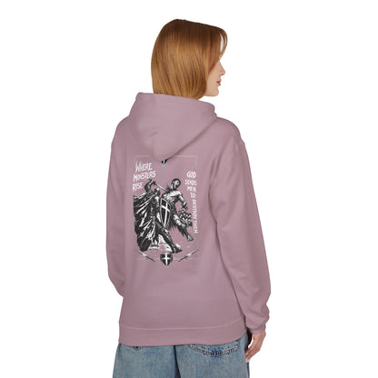 Where monsters rise- Unisex Midweight Softstyle Fleece Hoodie