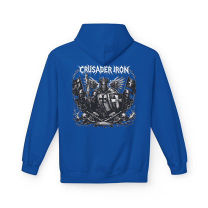 Crusader Iron Metal Cover - Unisex Midweight Softstyle Fleece Hoodie