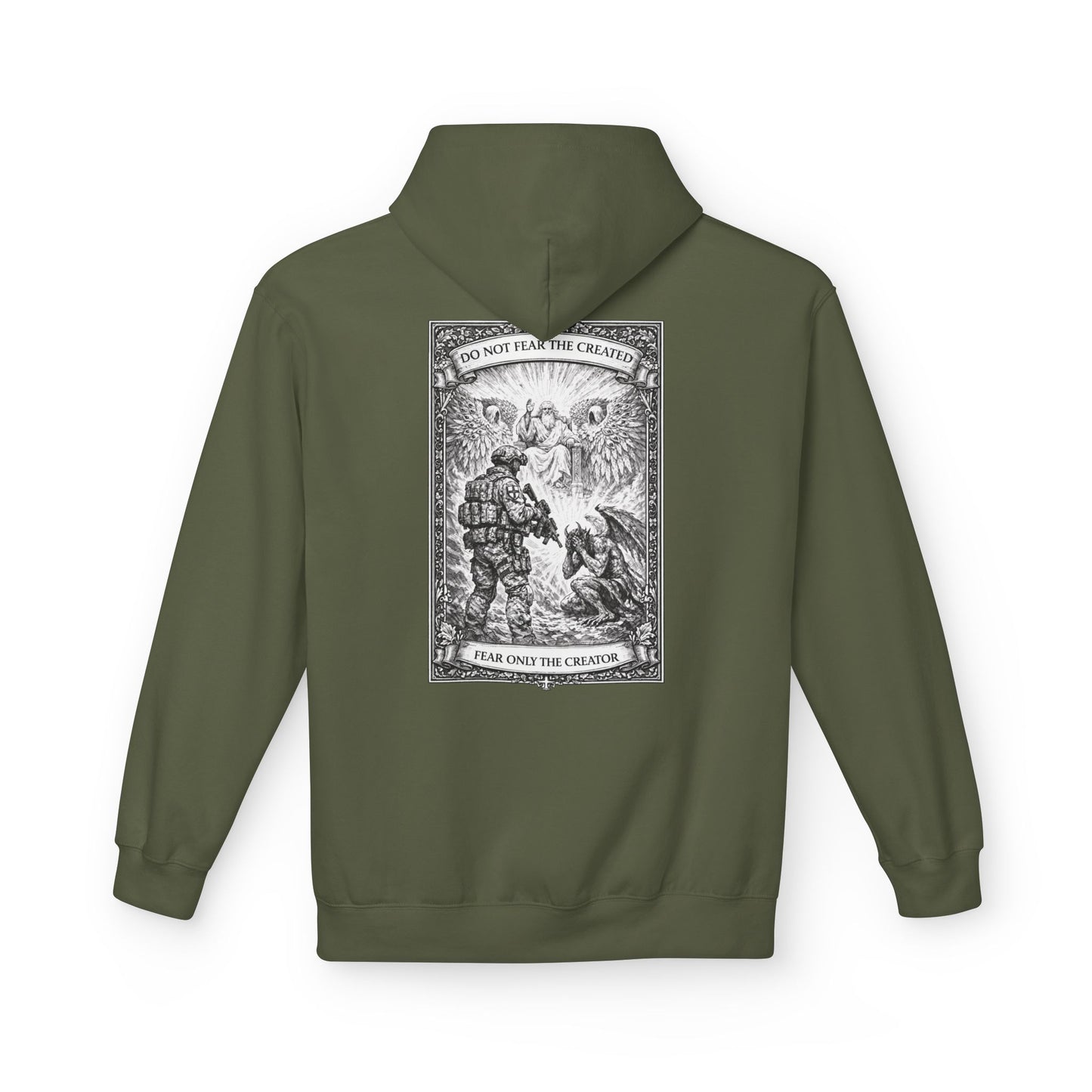 Fear Only the creator - Unisex Midweight Softstyle Fleece Hoodie