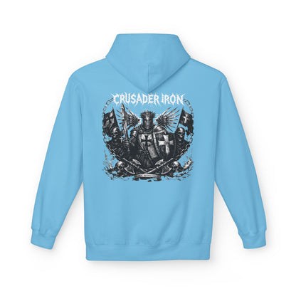 Crusader Iron Metal Cover - Unisex Midweight Softstyle Fleece Hoodie
