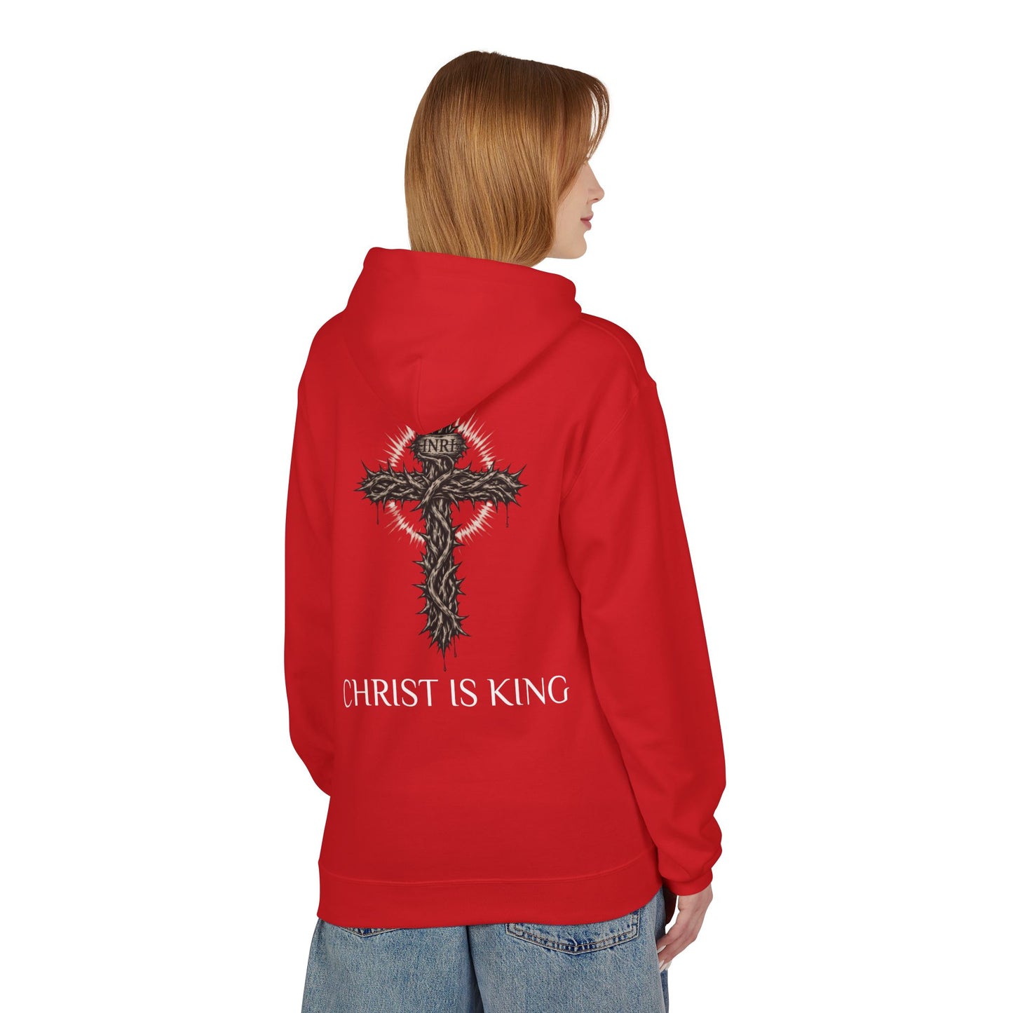 Christ Is King - Unisex Midweight Softstyle Fleece Hoodie