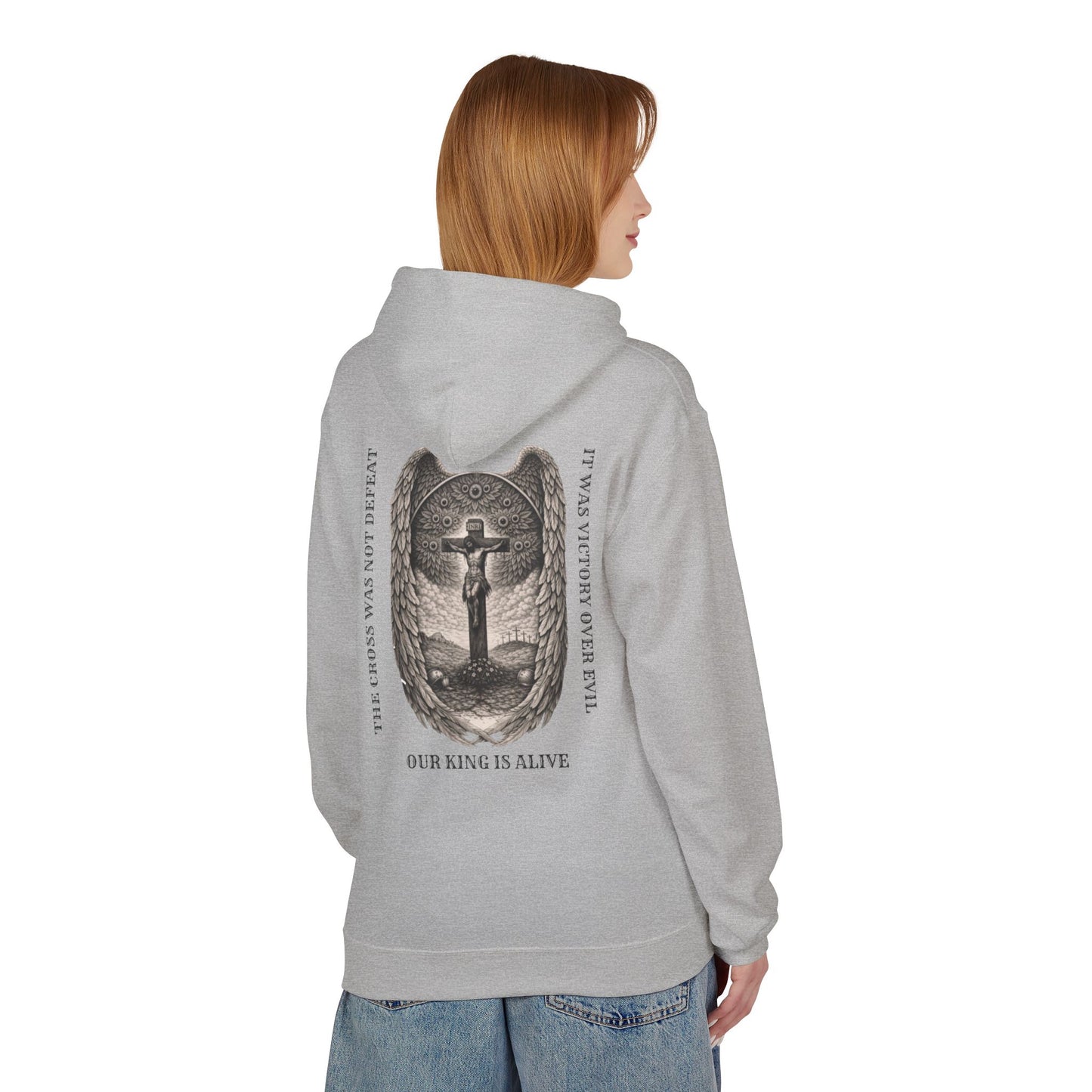 Victory Over Evil Unisex Midweight Softstyle Fleece Hoodie