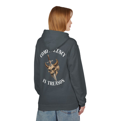 Complacency is treason- Unisex Midweight Softstyle Fleece Hoodie