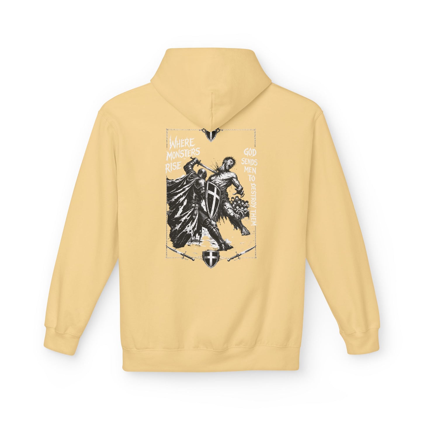 Where monsters rise- Unisex Midweight Softstyle Fleece Hoodie