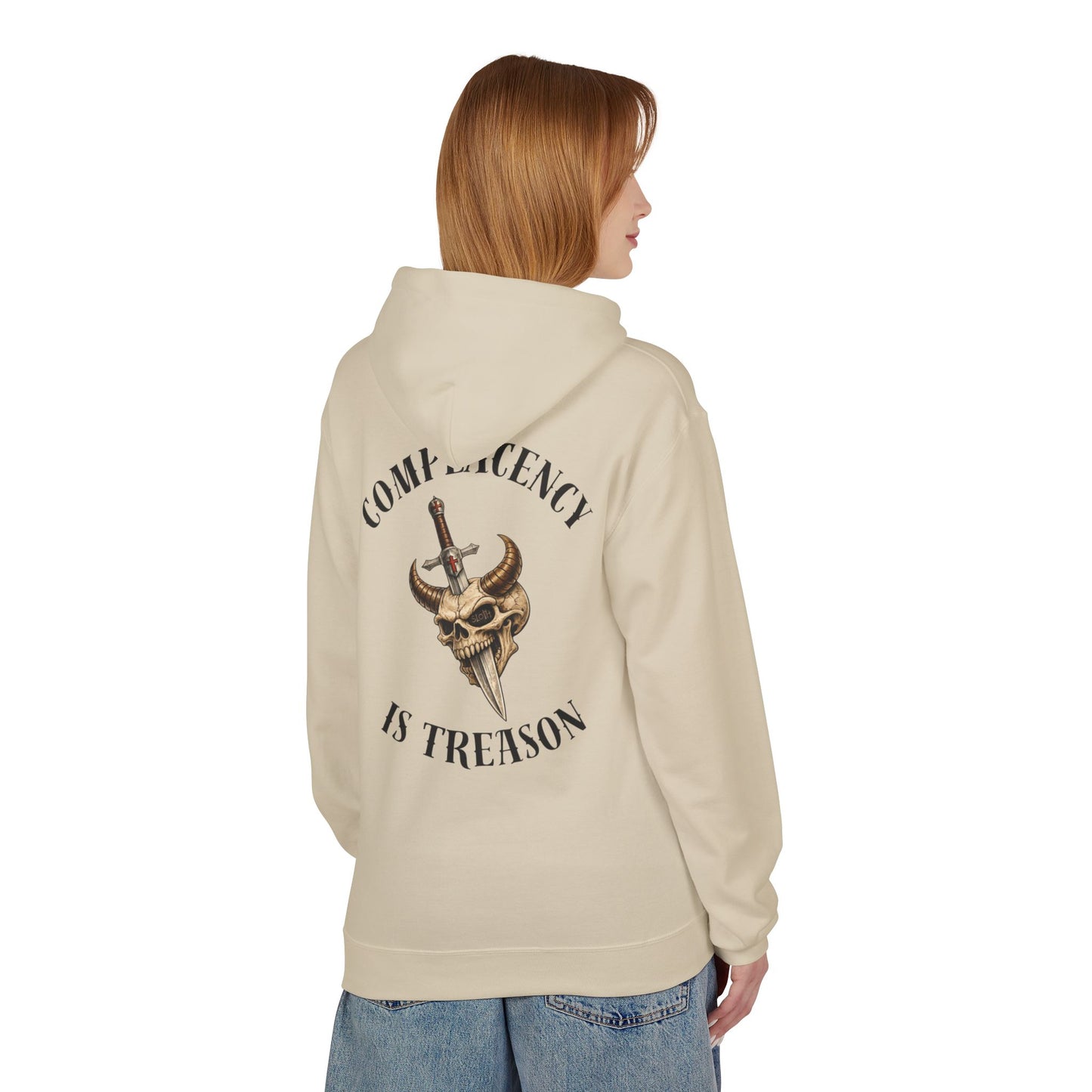 Complacency is treason- Unisex Midweight Softstyle Fleece Hoodie