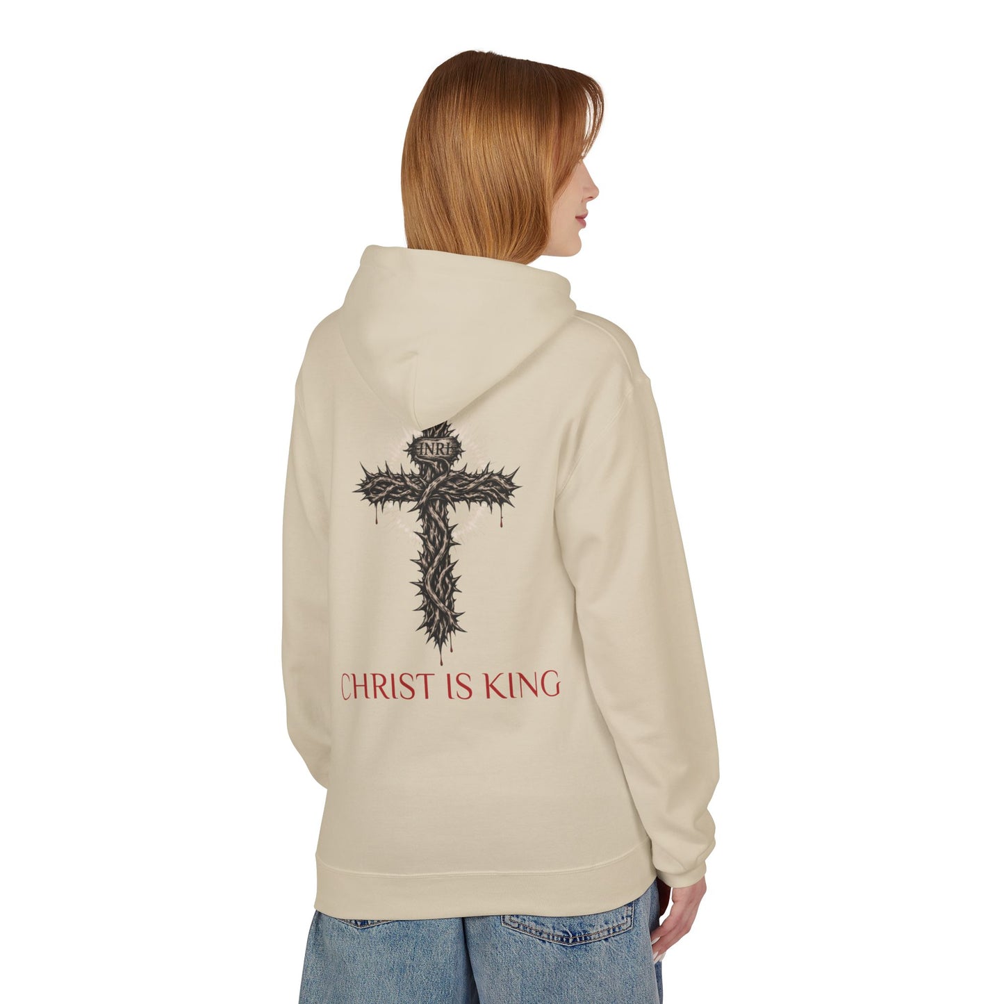 Christ Is King - Unisex Midweight Softstyle Fleece Hoodie