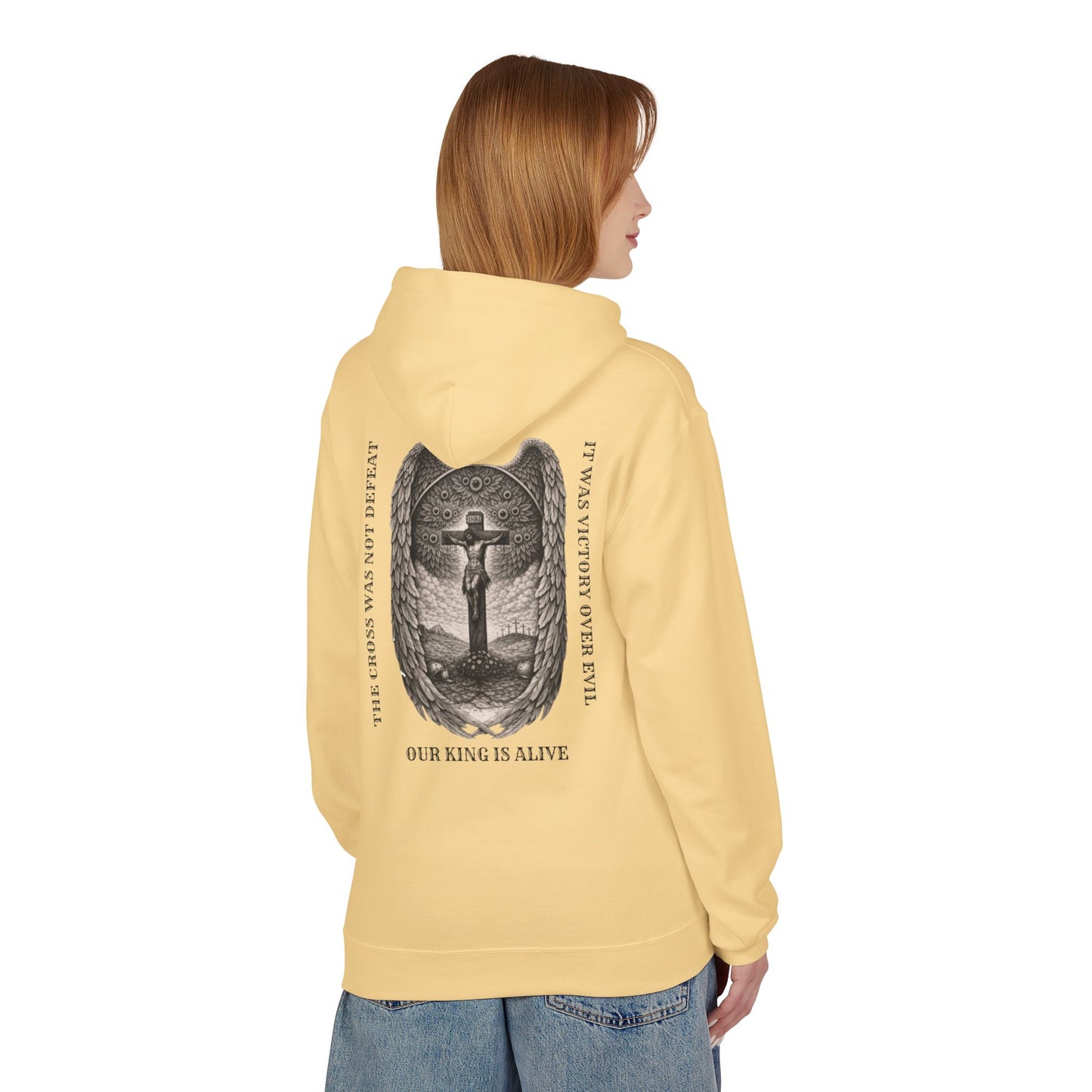 Victory Over Evil Unisex Midweight Softstyle Fleece Hoodie