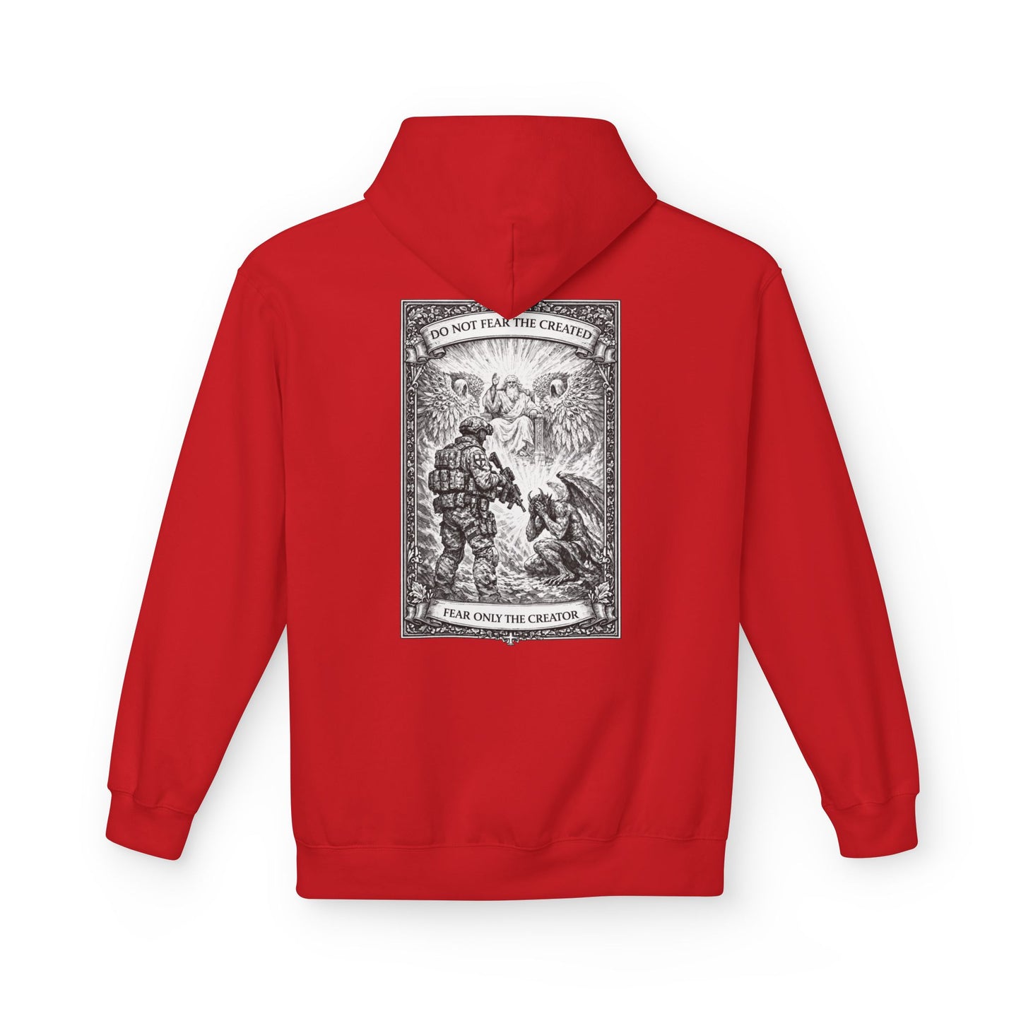 Fear Only the creator - Unisex Midweight Softstyle Fleece Hoodie