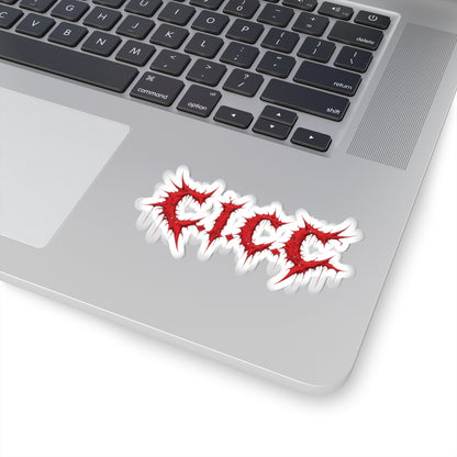 C.I.C.C. Metal Sticker (Red)