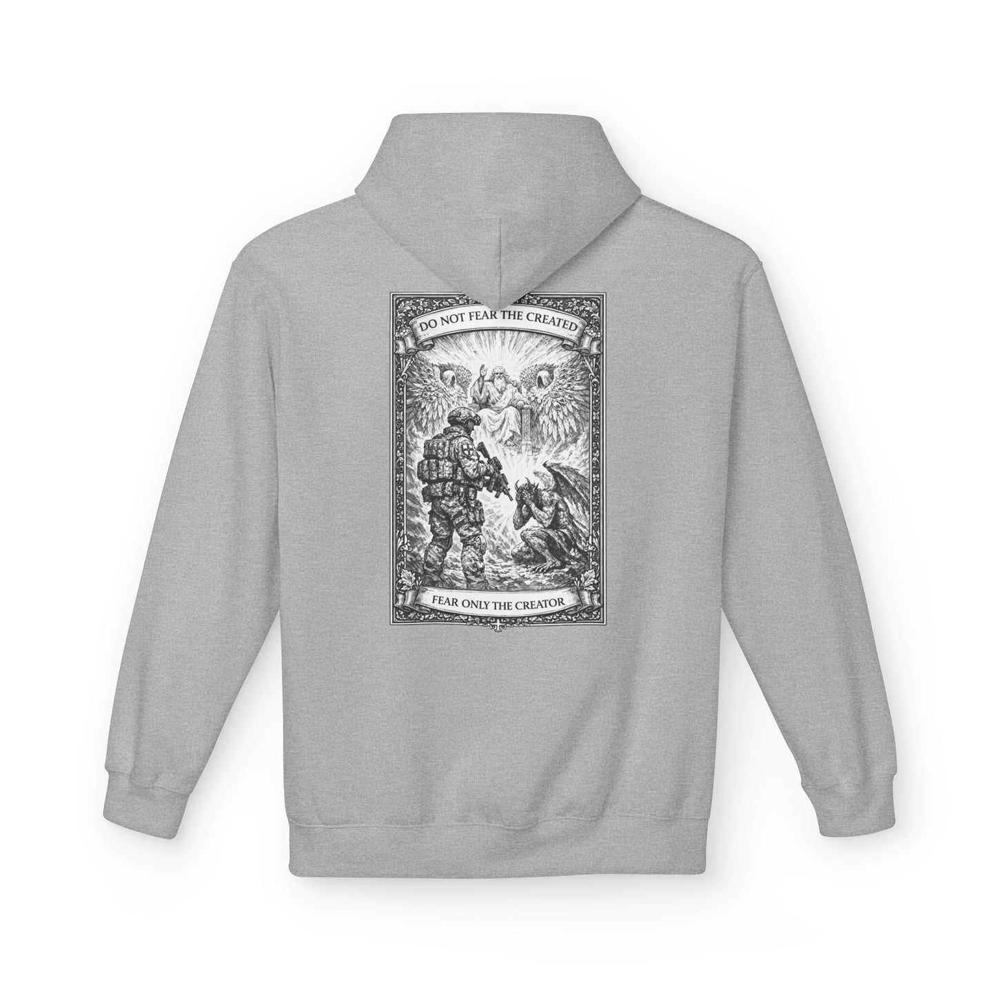Fear Only the creator - Unisex Midweight Softstyle Fleece Hoodie