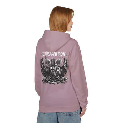 Crusader Iron Metal Cover - Unisex Midweight Softstyle Fleece Hoodie