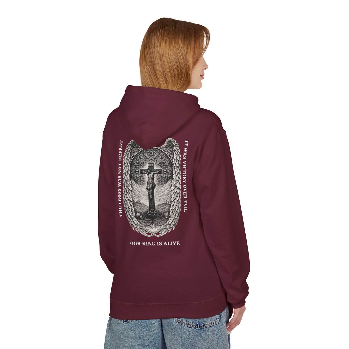 Victory Over Evil Unisex Midweight Softstyle Fleece Hoodie