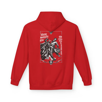 Where monsters rise- Unisex Midweight Softstyle Fleece Hoodie