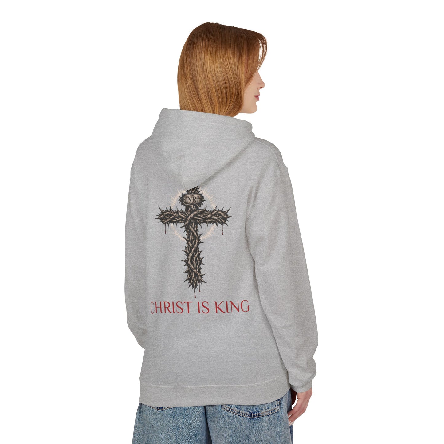 Christ Is King - Unisex Midweight Softstyle Fleece Hoodie