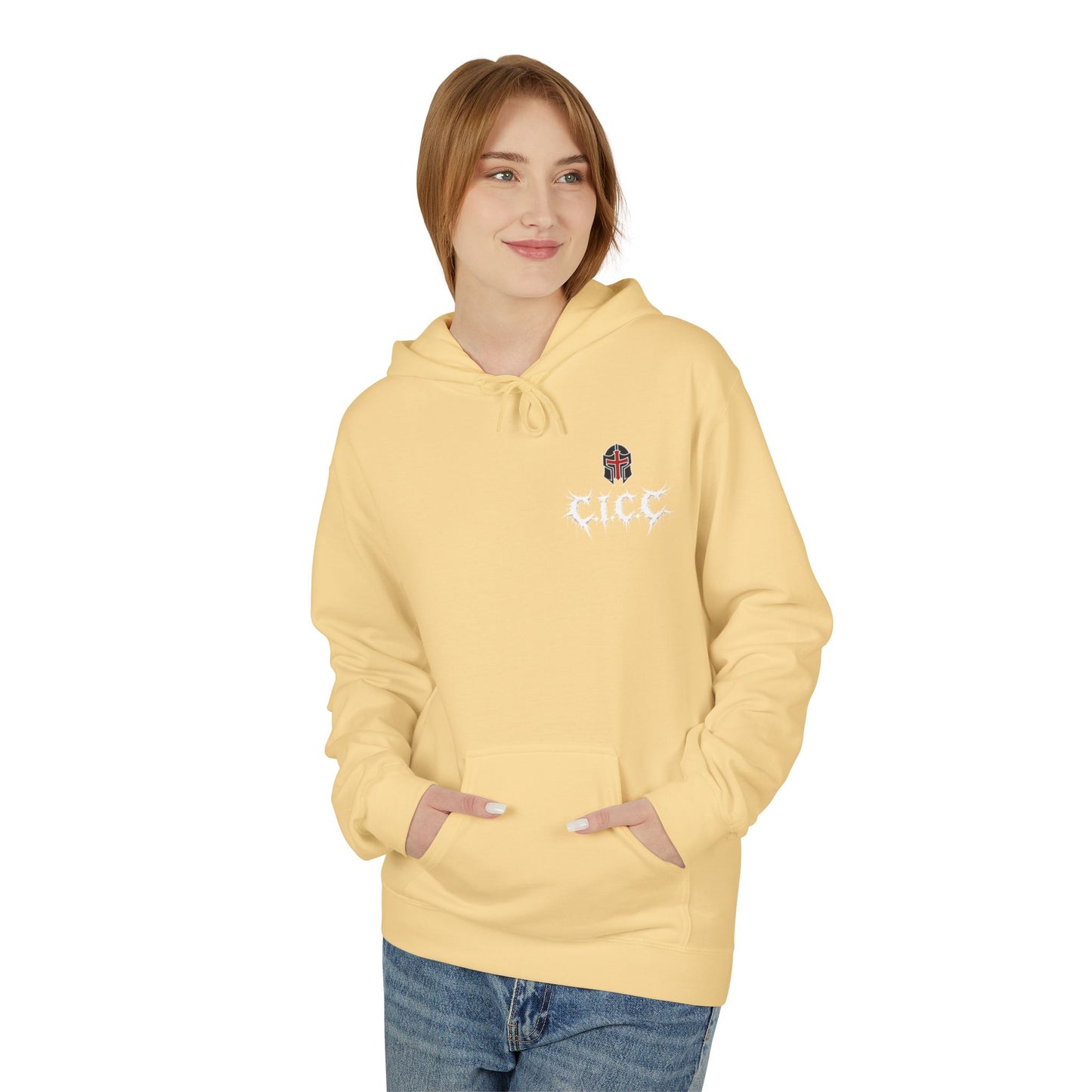 Crusader Iron Metal Cover - Unisex Midweight Softstyle Fleece Hoodie