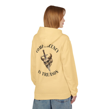 Complacency is treason- Unisex Midweight Softstyle Fleece Hoodie