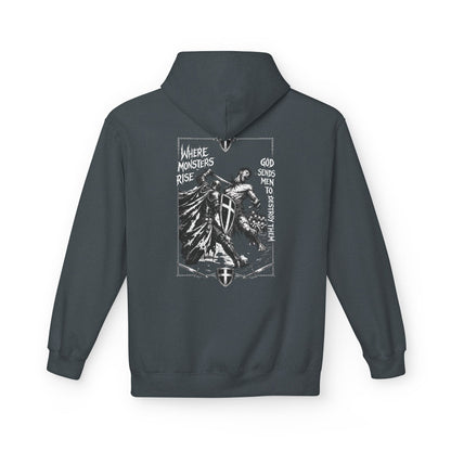 Where monsters rise- Unisex Midweight Softstyle Fleece Hoodie