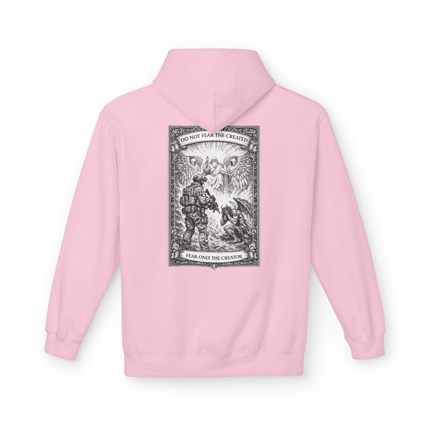 Fear Only the creator - Unisex Midweight Softstyle Fleece Hoodie