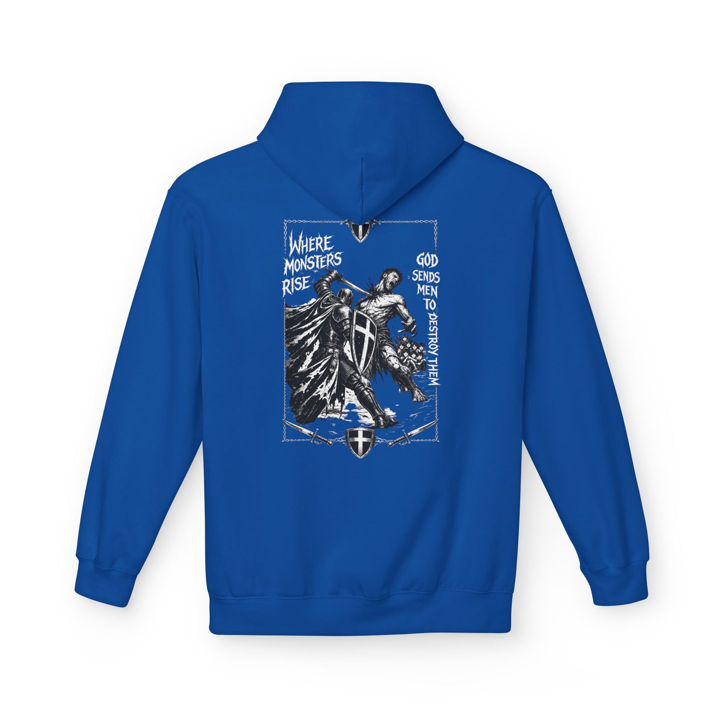 Where monsters rise- Unisex Midweight Softstyle Fleece Hoodie