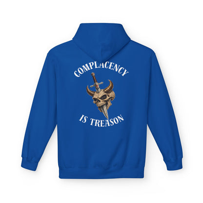 Complacency is treason- Unisex Midweight Softstyle Fleece Hoodie
