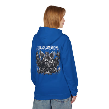 Crusader Iron Metal Cover - Unisex Midweight Softstyle Fleece Hoodie