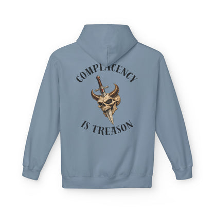 Complacency is treason- Unisex Midweight Softstyle Fleece Hoodie