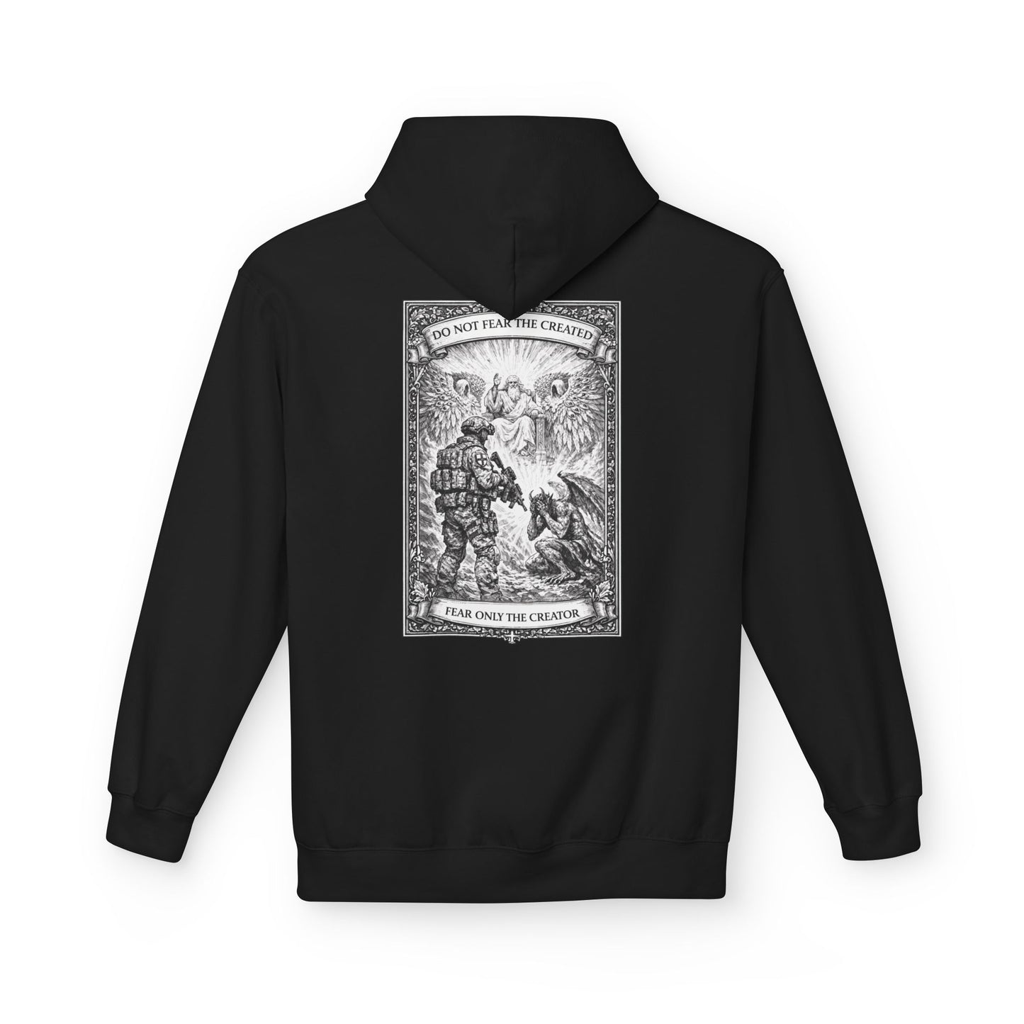 Fear Only the creator - Unisex Midweight Softstyle Fleece Hoodie