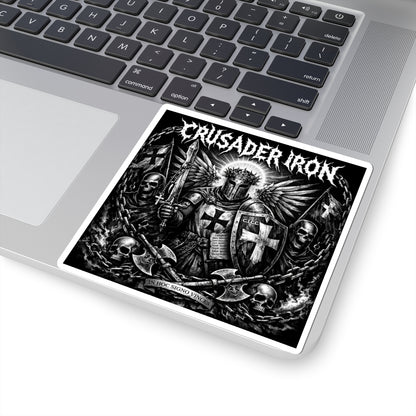 Battle Ready Crusader Metal Cover Sticker