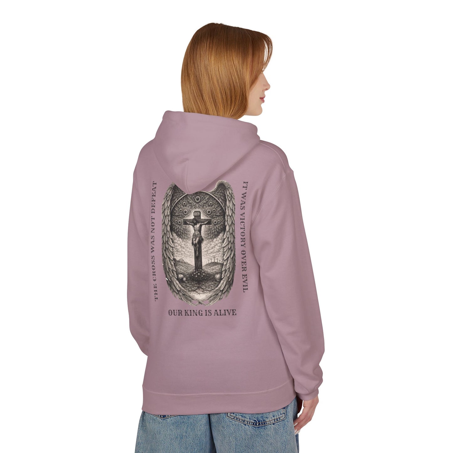 Victory Over Evil Unisex Midweight Softstyle Fleece Hoodie