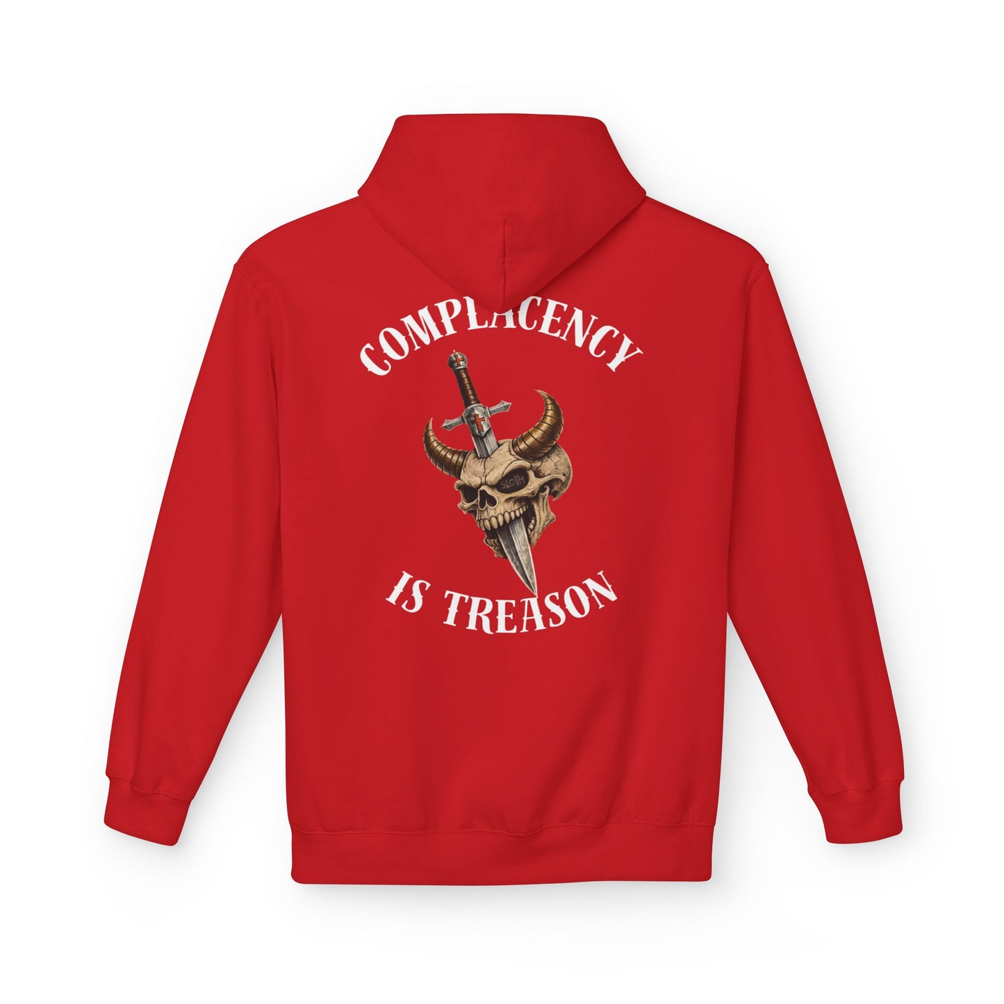Complacency is treason- Unisex Midweight Softstyle Fleece Hoodie