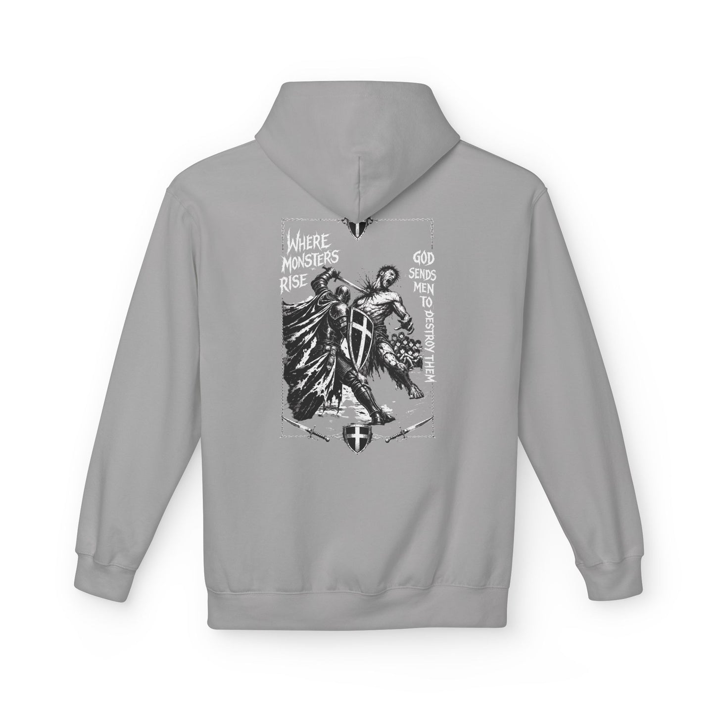 Where monsters rise- Unisex Midweight Softstyle Fleece Hoodie