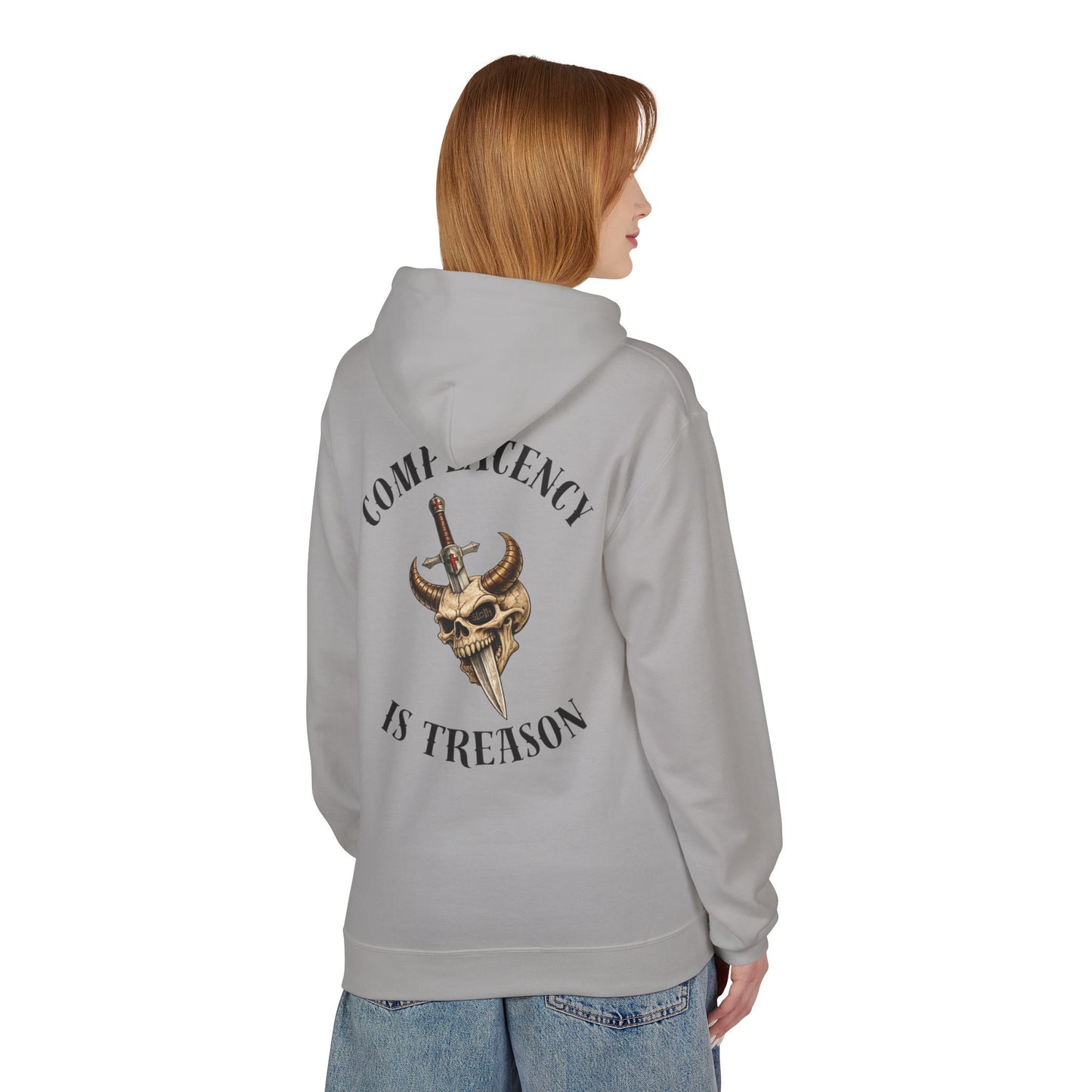 Complacency is treason- Unisex Midweight Softstyle Fleece Hoodie