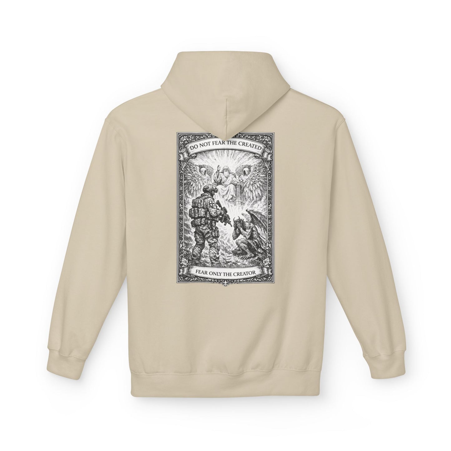 Fear Only the creator - Unisex Midweight Softstyle Fleece Hoodie