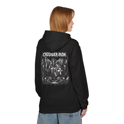 Crusader Iron Metal Cover - Unisex Midweight Softstyle Fleece Hoodie