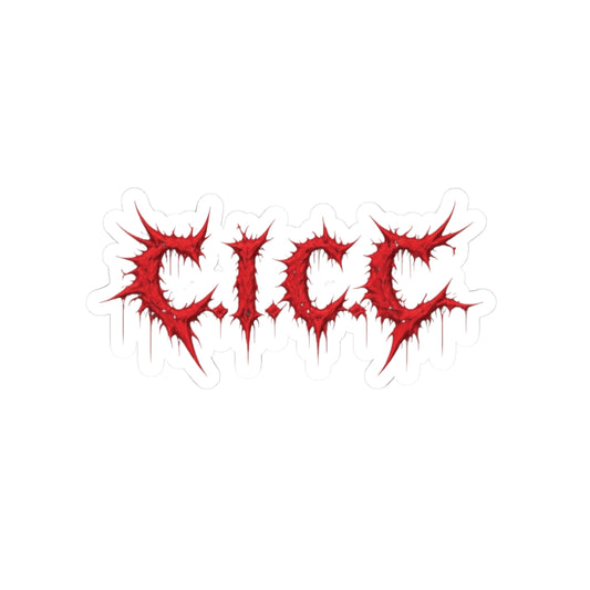 C.I.C.C. Metal Sticker (Red)